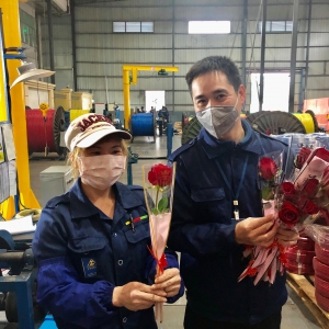 董事長的心意女神們收到啦——祝三八節(jié)快樂！